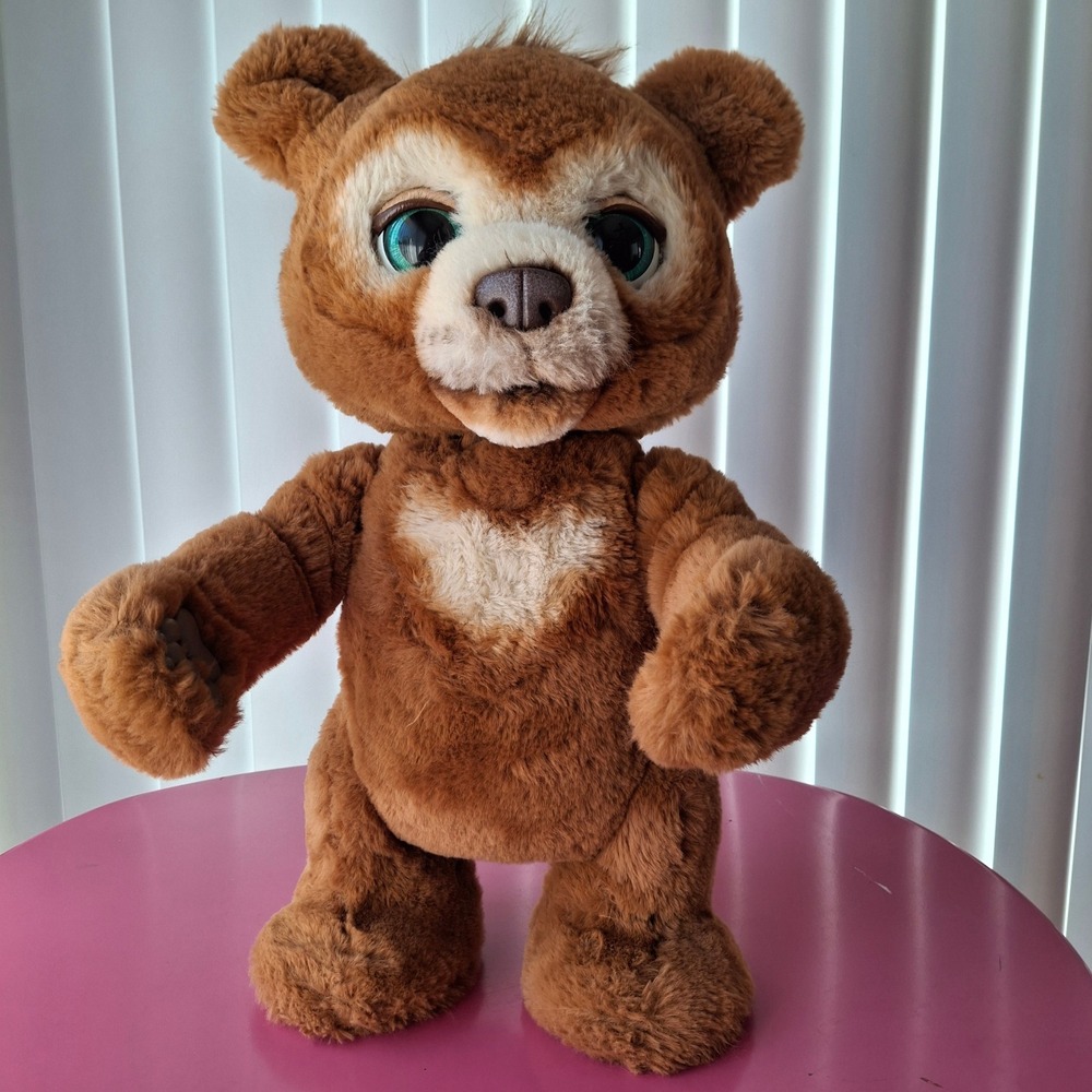 Hasbro FurReal Friends Cubby the Curious Bear Interactive Plush Toy Brown